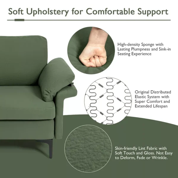 Sofá Costway Chaiselongue Reversible y 2 Puertos USB - Imagen 5