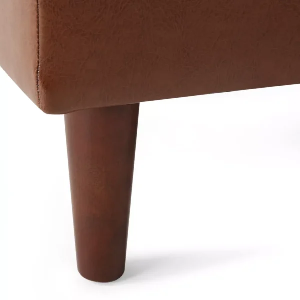 GDFStudio Hixon Chaiselongue Tapizado de Cuero Sintético - Imagen 4