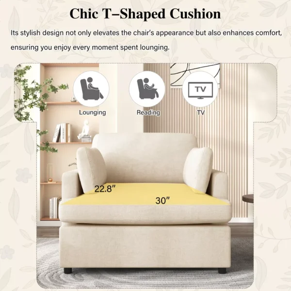 Sillón de Acento Moderna Tapizada Christopher Knight - Imagen 6