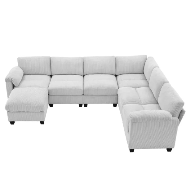 Sofá Seccional Modular Oversize de Pana Hyleory - Imagen 4