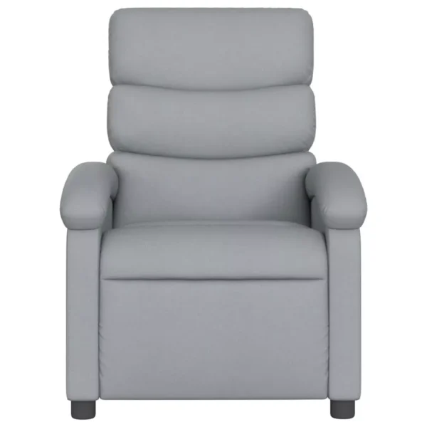 Sillón Reclinable de Masaje vidaXL en Gris Claro - Imagen 4