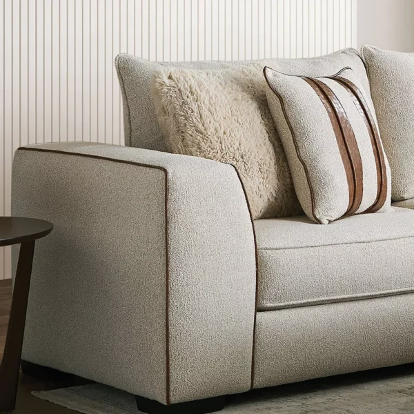 Sofá Chaiselongue HOMES Inside Out con Tela Bouclé - Imagen 2