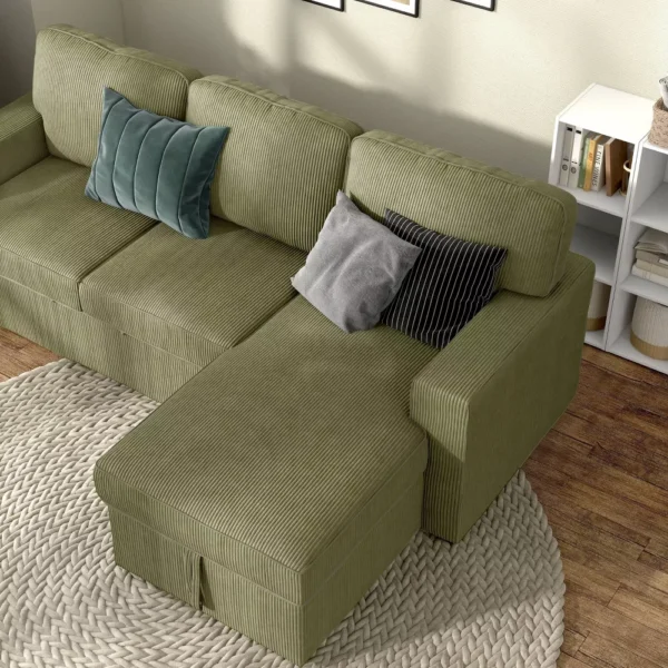 Homes Inside Out Paeke Sofá Chaiselongue de Pana - Imagen 3