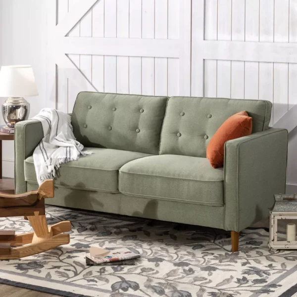 Sofá Lauren de 74" en Verde Perla Zinus
