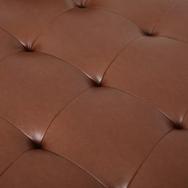GDFStudio Hixon Chaiselongue Tapizado de Cuero Sintético - Imagen 6