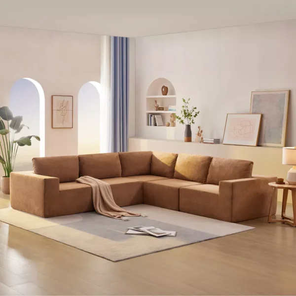 Sofá Seccional en L Modular de 116 Ancho ModernLuxe