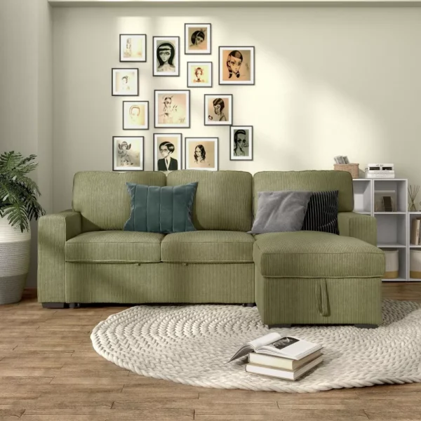 Homes Inside Out Paeke Sofá Chaiselongue de Pana - Imagen 2