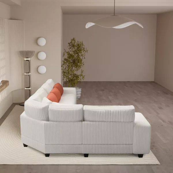 Sofá Modular Helixa de 142.00" con Armazón de Madera - Imagen 8