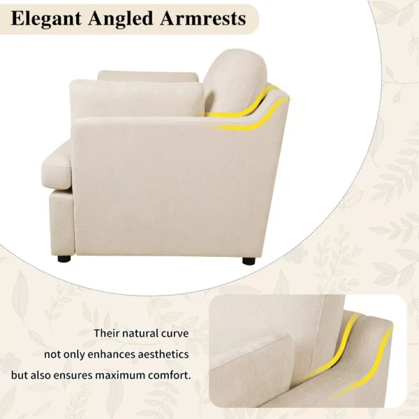 Sillón de Acento Moderna Tapizada Christopher Knight - Imagen 7
